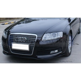 SPOILER Adesivo PER AUDI A6-A8, Lama Sotto Paraurti o Minigonne Nero Flessibile in EPDM