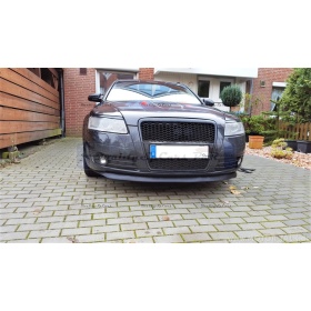 SPOILER Adesivo PER AUDI A6-A8, Lama Sotto Paraurti o Minigonne Nero Flessibile in EPDM
