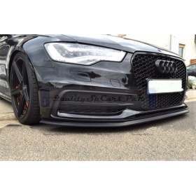 SPOILER Alerón Adhesivo PARA AUDI A6 C7-C8, LABIO parachoques LIP o Faldones Laterales en EPDM NEGRO flexible