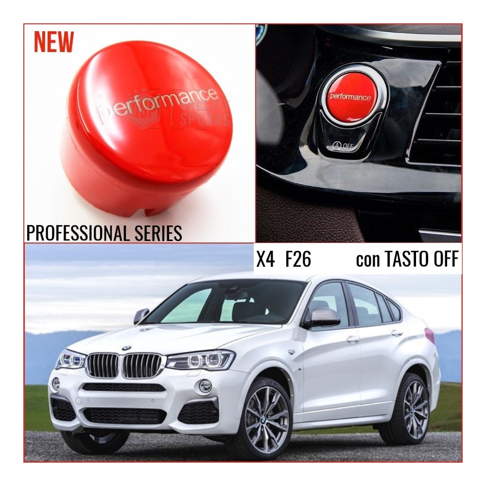 LLAVE BOTÓN DE ENCENDIDO DEL MOTOR ROJO "PERFORMANCE" EN ABS PARA BMW SERIE X4 ( F26 ) con Bóton OFF, ANTICHUADO NO HUELLAS LLAVE BOTÓN DE ENCENDIDO DEL MOTOR ROJO "PERFORMANCE" EN ABS PARA BMW SERIE X4 ( F26 ) con Bóton OFF, ANTICHUADO NO HUELLAS