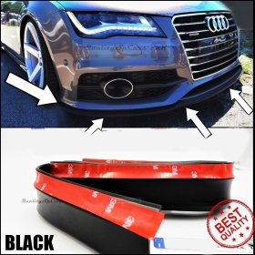 Adhesive SPOILER FOR AUDI A7, Bumper Lip or Side Skirt in BLACK EPDM flexible