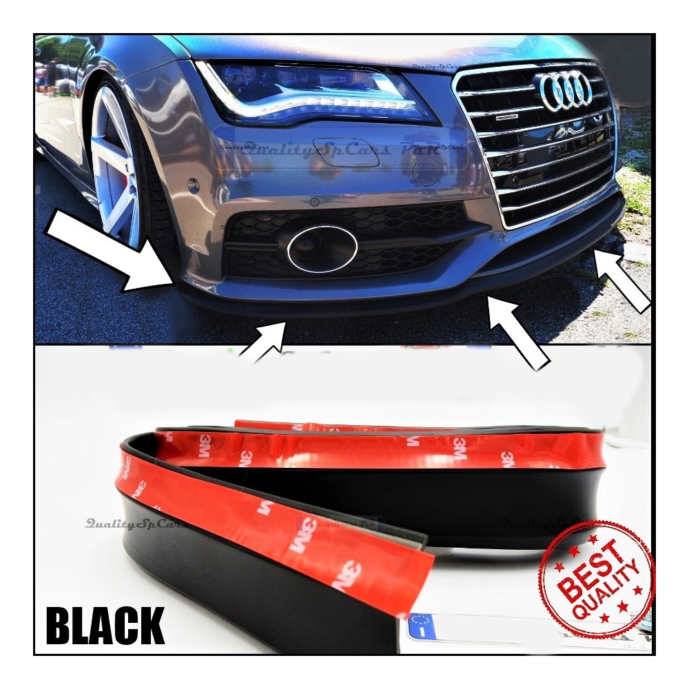 Adhesive SPOILER FOR AUDI A7, Bumper Lip or Side Skirt in BLACK EPDM flexible Adhesive SPOILER FOR AUDI A7, Bumper Lip or Side Skirt in BLACK EPDM flexible