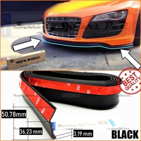 SPOILER Alerón Adhesivo PARA AUDI R8-TT FV, LABIO parachoques LIP o Faldones Laterales en EPDM NEGRO flexible
