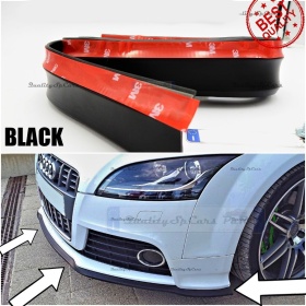 SPOILER Alerón Adhesivo PARA AUDI TT 8J, LABIO parachoques LIP o Faldones Laterales en EPDM NEGRO flexible