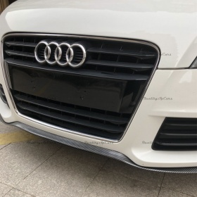 SPOILER Alerón Adhesivo PARA AUDI 100-80, efecto FIBRA de CARBONO LABIO parachoques LIP o Faldones Laterales en EPDM flexible