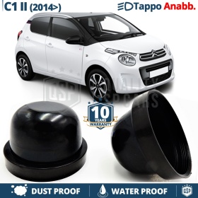 1 TAPÓN GUARDAPOLVO de faro para CITROEN C1 II (2014-) Luces de Cruce Cubierta Bombilla para Installación Kit Led Xenon