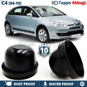 1 TAPÓN GUARDAPOLVO de faro para CITROEN C4 (04-10) Luces de Carretera Cubierta Bombilla para Installación Kit Led Xenon