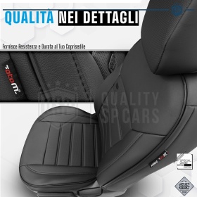FUNDAS ASIENTO para Ford Mondeo en CUERO Pu AJUSTE PERFECTO, COMPLETO Delantero + Trasero | Certificados TÜV