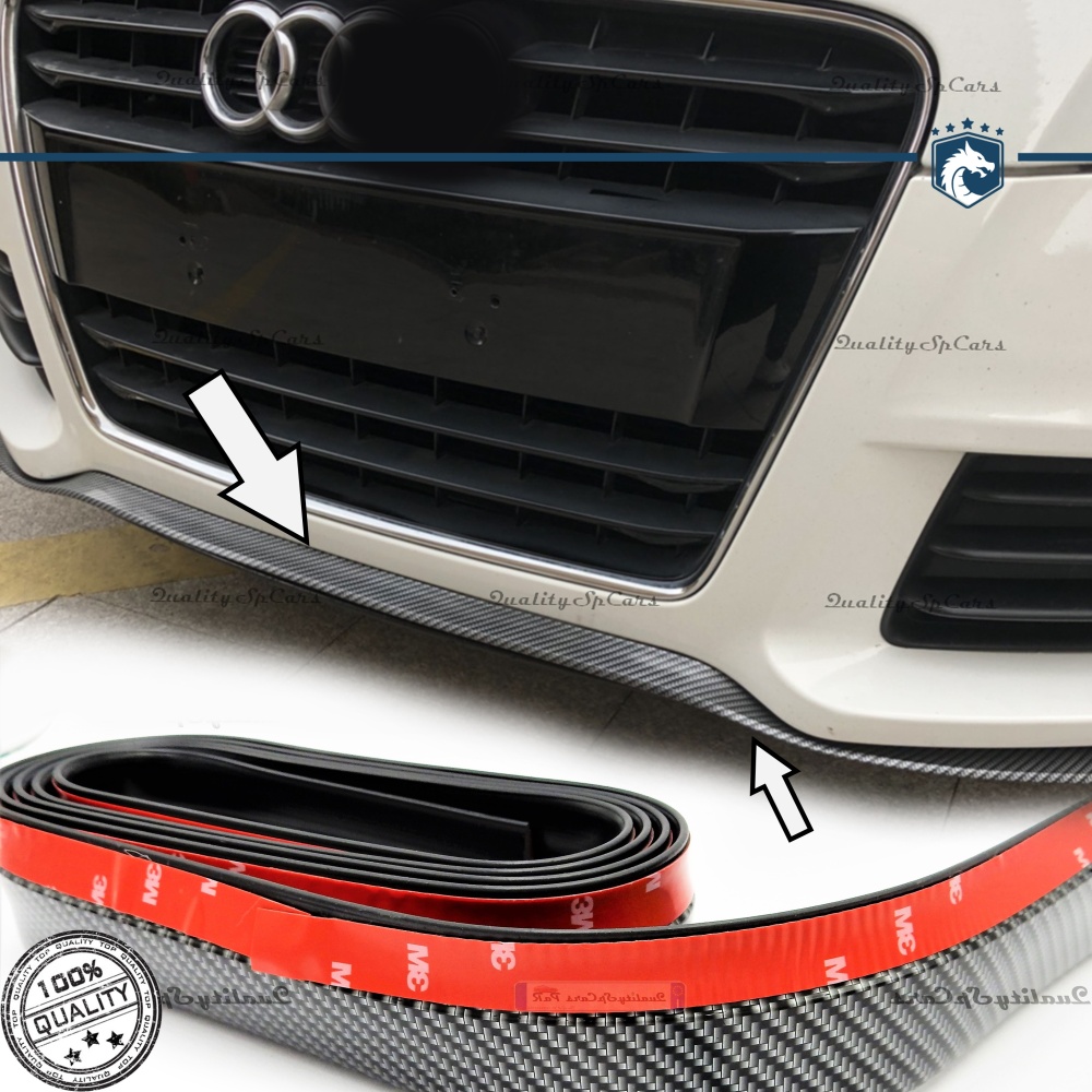 SPOILER Alerón Adhesivo PARA AUDI A5-A7, efecto FIBRA de CARBONO LABIO parachoques LIP o Faldones Laterales en EPDM flexible SPOILER Alerón Adhesivo PARA AUDI A5-A7, efecto FIBRA de CARBONO LABIO parachoques LIP o Faldones Laterales en EPDM flexible