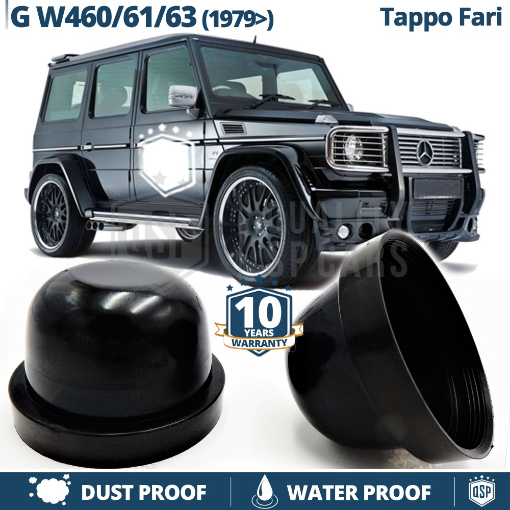 1 Deeper HEADLIGHT CLOSING CAP for MERCEDES G CLASS W460-W461-W463 (1979-) DUST WATER Cover for Kit Led Xenon installation
