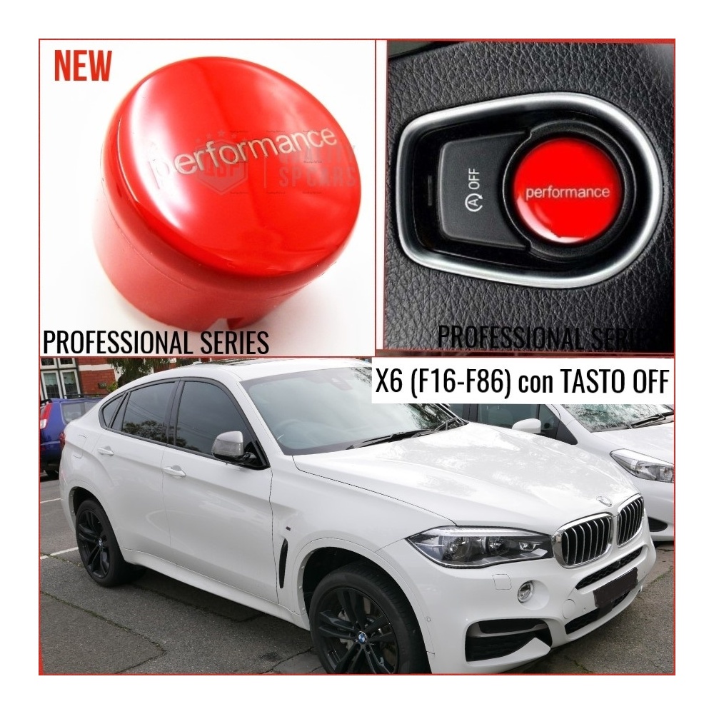 LLAVE BOTÓN DE ENCENDIDO DEL MOTOR ROJO "PERFORMANCE" EN ABS PARA BMW SERIE X6 ( F16 F86 ) con Bóton OFF, ANTICHUADO NO HUELLAS LLAVE BOTÓN DE ENCENDIDO DEL MOTOR ROJO "PERFORMANCE" EN ABS PARA BMW SERIE X6 ( F16 F86 ) con Bóton OFF, ANTICHUADO NO HUELLAS