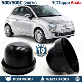 1 TAPPO MAGGIORATO FARI ANABBAGLIANTI per FIAT 500 / 500C (2007-) Coperchio ANTIPOLVERE Installazione KIT LED E XENON