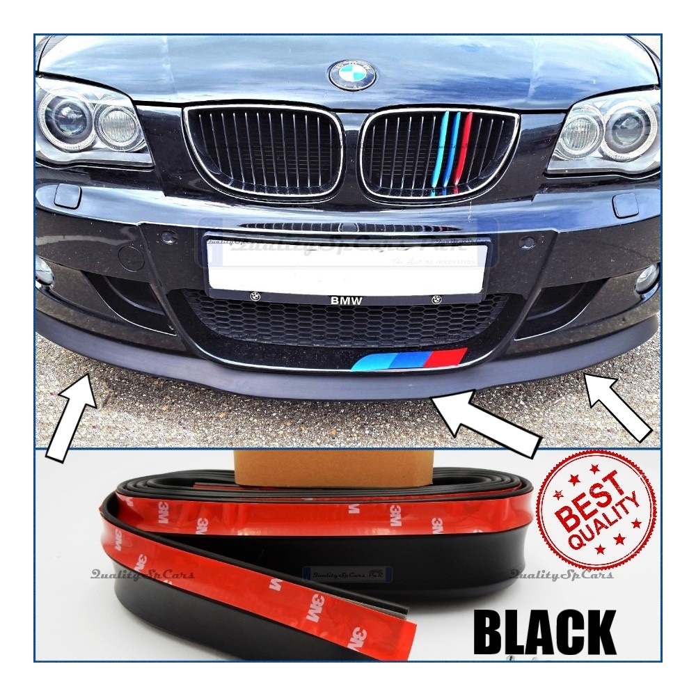 SPOILER Alerón Adhesivo PARA BMW Serie 1 E87-E82, LABIO parachoques LIP o Faldones Laterales en EPDM NEGRO flexible SPOILER Alerón Adhesivo PARA BMW Serie 1 E87-E82, LABIO parachoques LIP o Faldones Laterales en EPDM NEGRO flexible
