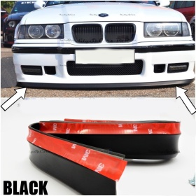 SPOILER Alerón Adhesivo PARA BMW Serie 3 E36, LABIO parachoques LIP o Faldones Laterales en EPDM NEGRO flexible