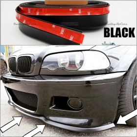 Adhesive SPOILER FOR BMW 3 Series E46, Bumper Lip or Side Skirt in BLACK EPDM flexible