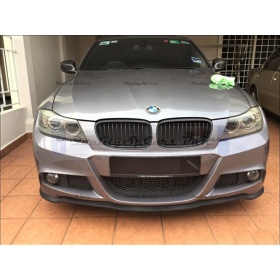SPOILER Alerón Adhesivo PARA BMW Serie 3 E90-E92, LABIO parachoques LIP o Faldones Laterales en EPDM NEGRO flexible