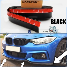SPOILER Alerón Adhesivo PARA BMW Serie 3 GT-G20 LABIO parachoques LIP o Faldones Laterales en EPDM NEGRO flexible