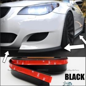 SPOILER Alerón Adhesivo PARA BMW Serie 5 E60-E61 LABIO parachoques LIP o Faldones Laterales en EPDM NEGRO flexible