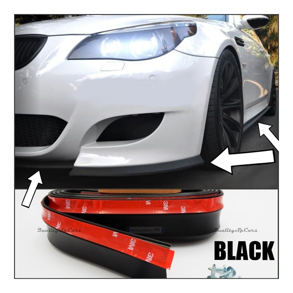 SPOILER Alerón Adhesivo PARA BMW Serie 5 E60-E61 LABIO parachoques LIP o Faldones Laterales en EPDM NEGRO flexible SPOILER Alerón Adhesivo PARA BMW Serie 5 E60-E61 LABIO parachoques LIP o Faldones Laterales en EPDM NEGRO flexible