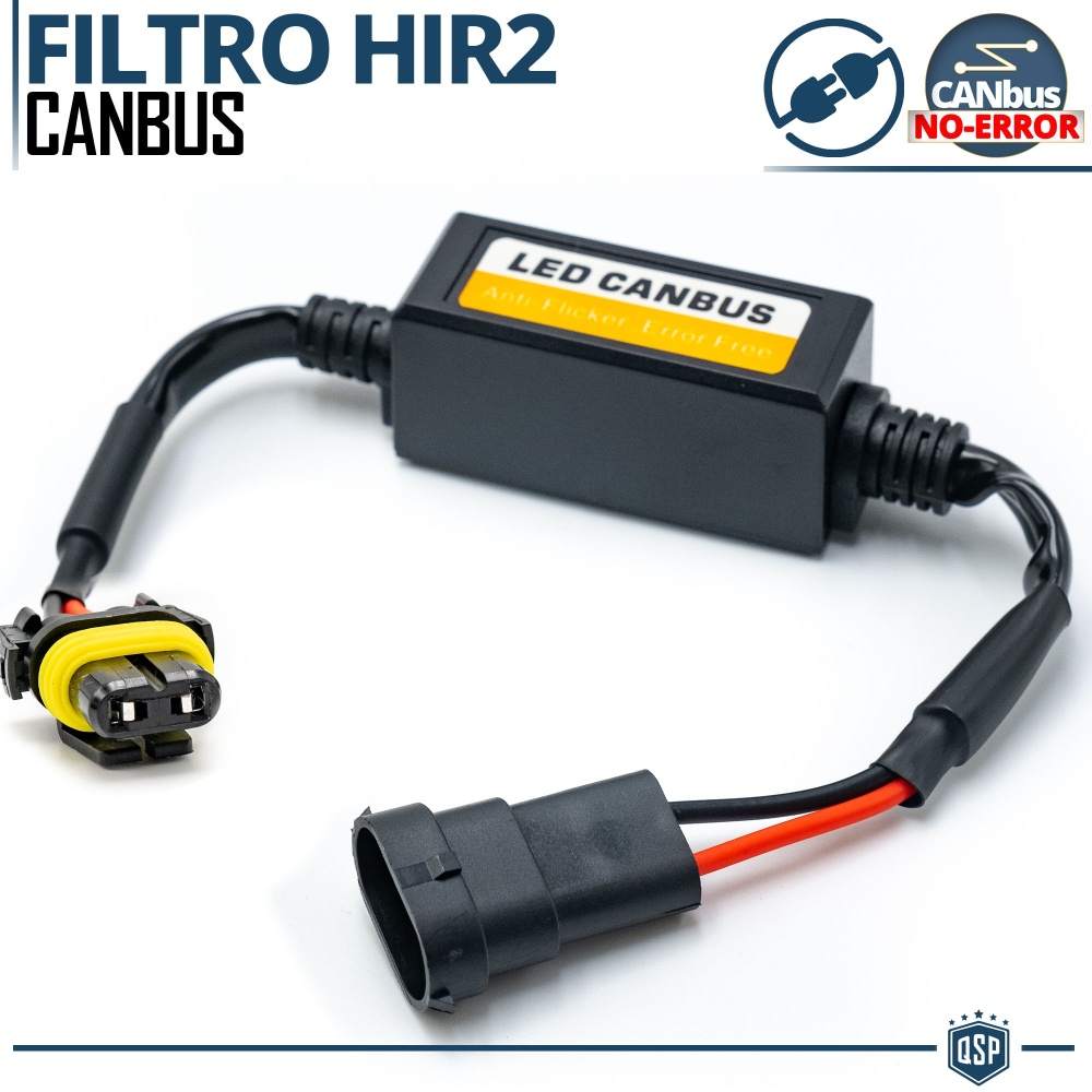 X1 Resistencia CANbus HIR2-HIR para Bombillas Led  | Decoddificador Anti Error, Anti Parpadeo