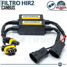 X2 Resistencias CANbus HIR2-HIR para Bombillas Led | Decoddificador Anti Error, Anti Parpadeo