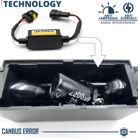 X2 Resistencias CANbus HIR2-HIR para Bombillas Led | Decoddificador Anti Error, Anti Parpadeo