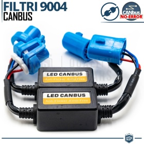 X2 Resistencias CANbus 9004 para Bombillas Led | Decoddificador Anti Error, Anti Parpadeo