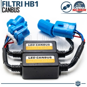 X2 Resistencias CANbus HB1 para Bombillas Led | Decoddificador Anti Error, Anti Parpadeo