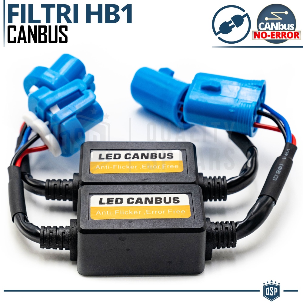 X2 Resistencias CANbus HB1 para Bombillas Led | Decoddificador Anti Error, Anti Parpadeo