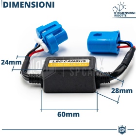 X2 Resistencias CANbus HB1 para Bombillas Led | Decoddificador Anti Error, Anti Parpadeo