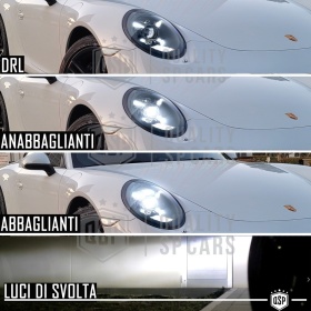 FAROS LED Láser para Porsche 911 991 con DRL (2011-18) HOMOLOGADOS | TRANSFORMACIÓN Luces en 992 Dynamic System MATRIX