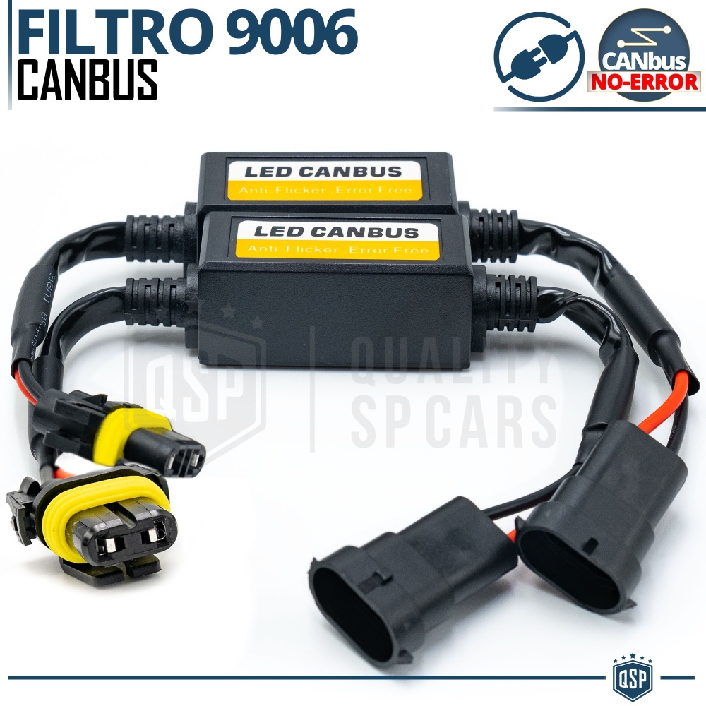 X2 Resistencias CANbus 9006 para Bombillas Led | Decoddificador Anti Error, Anti Parpadeo