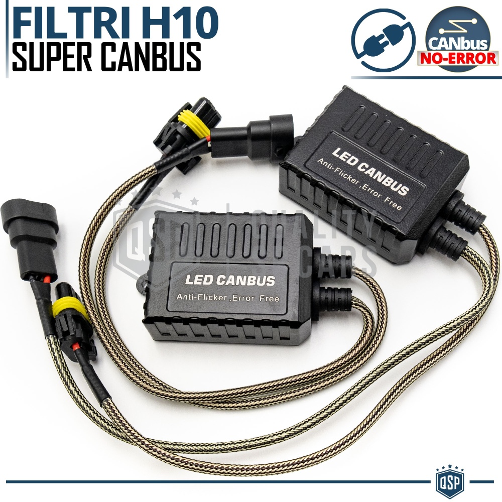 X2 Resistencias Super CANbus H10 para Bombillas Led | Decoddificador Anti Error, Anti Parpadeo