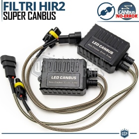 X2 Resistencias Super CANbus HIR2-HIR para Bombillas Led | Decoddificador Anti Error, Anti Parpadeo