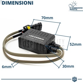 X2 Resistencias Super CANbus HIR2-HIR para Bombillas Led | Decoddificador Anti Error, Anti Parpadeo