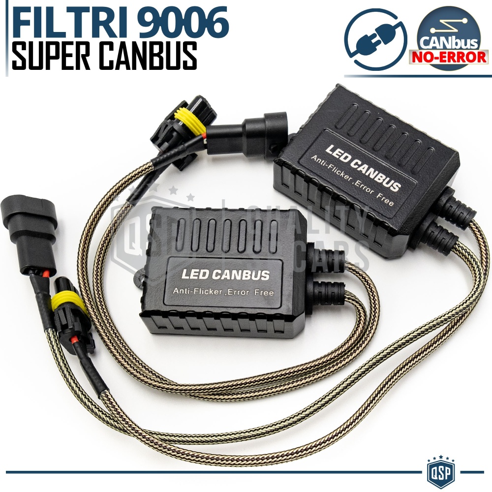 X2 Resistencias Super CANbus 9006 para Bombillas Led | Decoddificador Anti Error, Anti Parpadeo