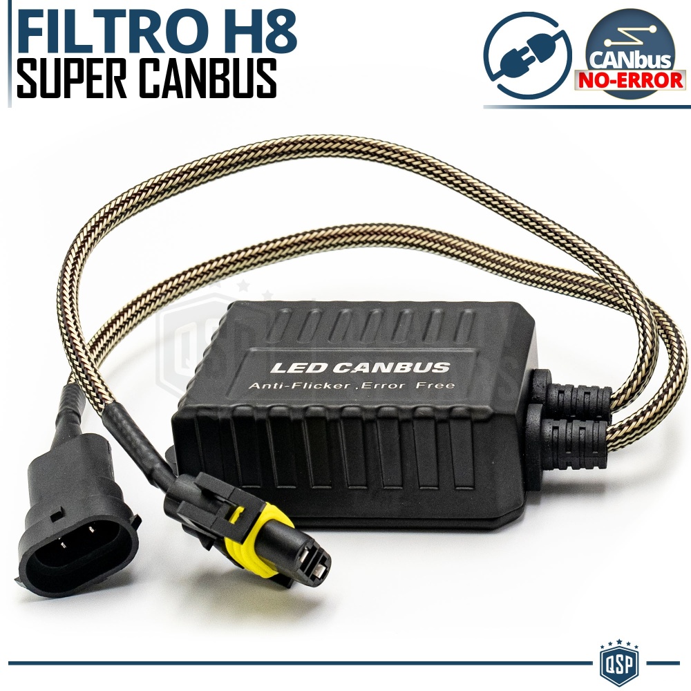 X1 Resistencia Super CANbus H8 para Bombillas Led  | Decoddificador Anti Error, Anti Parpadeo
