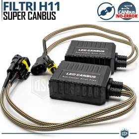 X2 Resistencias Super CANbus H11 para Bombillas Led | Decoddificador Anti Error, Anti Parpadeo