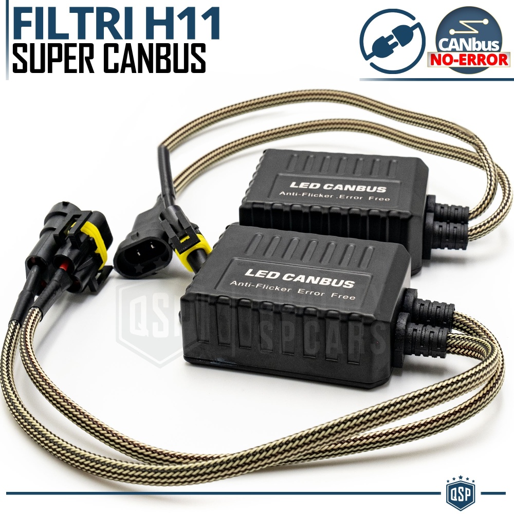 X2 Resistencias Super CANbus H11 para Bombillas Led | Decoddificador Anti Error, Anti Parpadeo