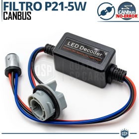 X1 Resistencia CANbus P21 5W, BAY15D para Bombillas Led | Decoddificador Anti Error, Anti Parpadeo