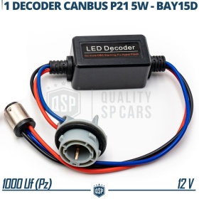 X1 Resistencia CANbus P21 5W, BAY15D para Bombillas Led | Decoddificador Anti Error, Anti Parpadeo