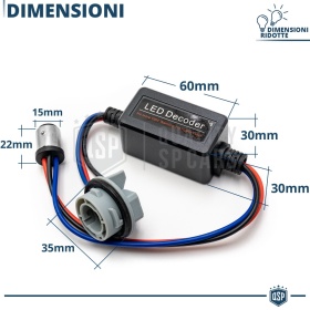 X1 Resistencia CANbus P21 5W, BAY15D para Bombillas Led | Decoddificador Anti Error, Anti Parpadeo