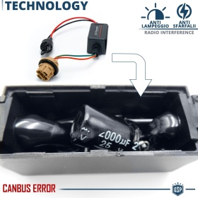 X2 Resistencias CANbus T20 W21/5W para Bombillas Led | Decoddificador Anti Error, Anti Parpadeo