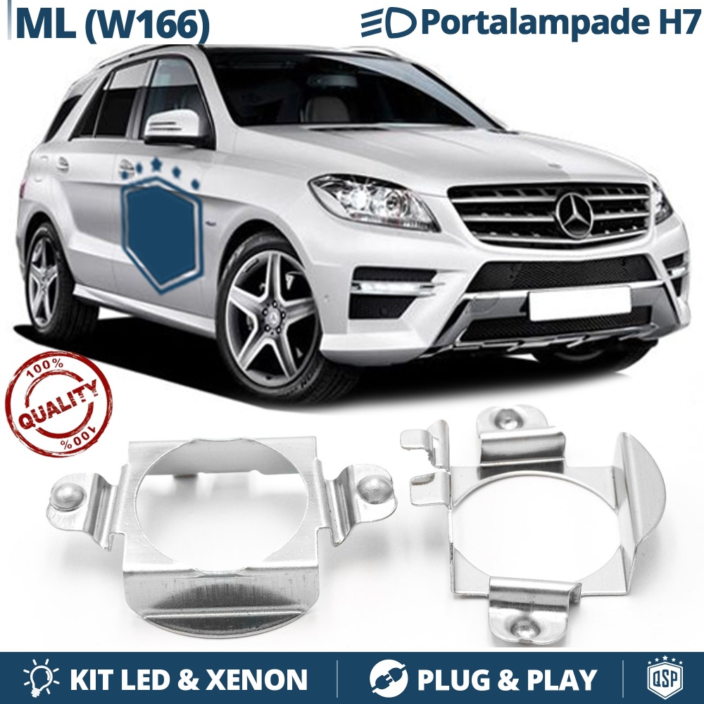 2X Adaptatores del Retenedor Soporte Bombilla para MERCEDES ML W166 (11-15) para Montaje KIT LED H7 2X Adaptatores del Retenedor Soporte Bombilla para MERCEDES ML W166 (11-15) para Montaje KIT LED H7