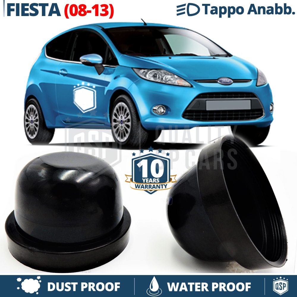 1 Deeper HEADLIGHT CLOSING CAP for FORD FIESTA MK6 (08-13) Low Beam DUST WATER Cover