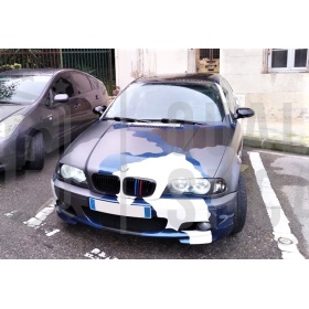 3x RIÑONES REJILLA para BMW SERIE 3 CUPÉ/DESCAPOTABLE (E46) 98-03 PRE Facelift en colores M Sport