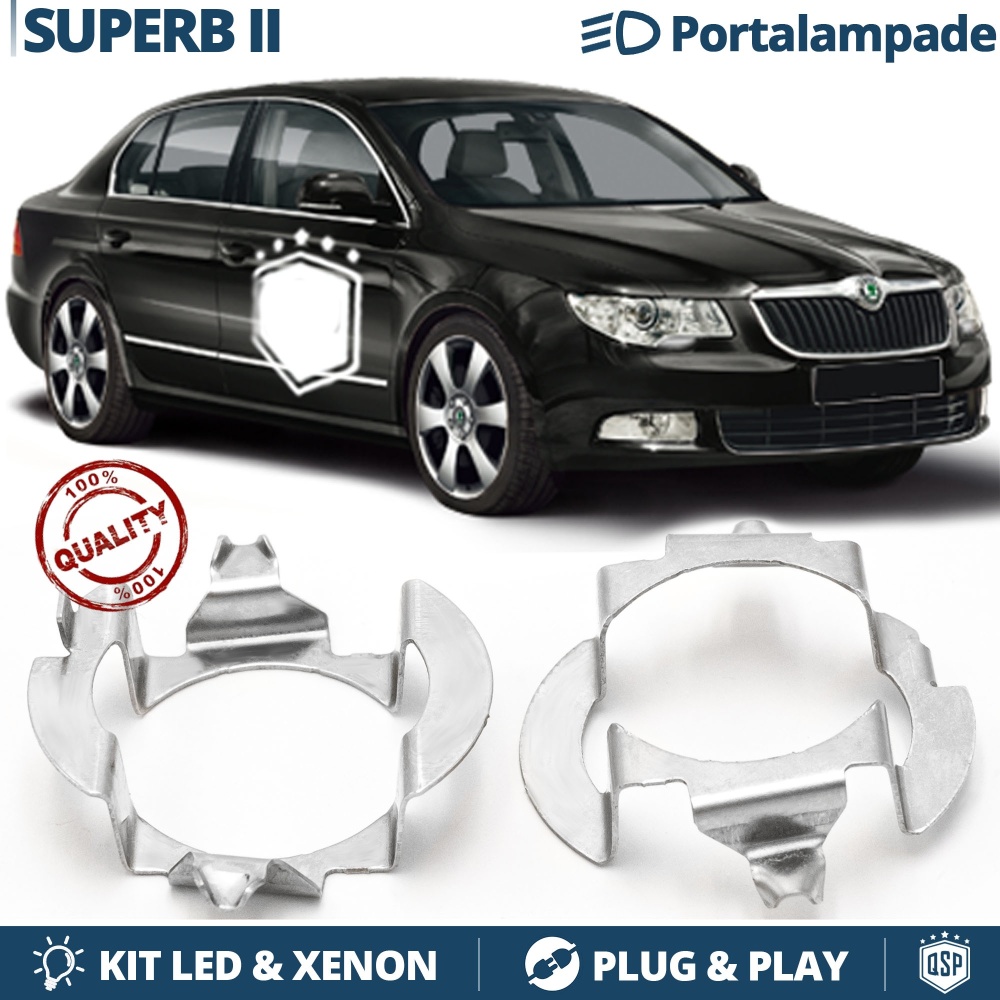 2X Adaptatores del Retenedor Soporte Bombilla para Montaje KIT LED H7 para Skoda SUPERB 2 2X Adaptatores del Retenedor Soporte Bombilla para Montaje KIT LED H7 para Skoda SUPERB 2