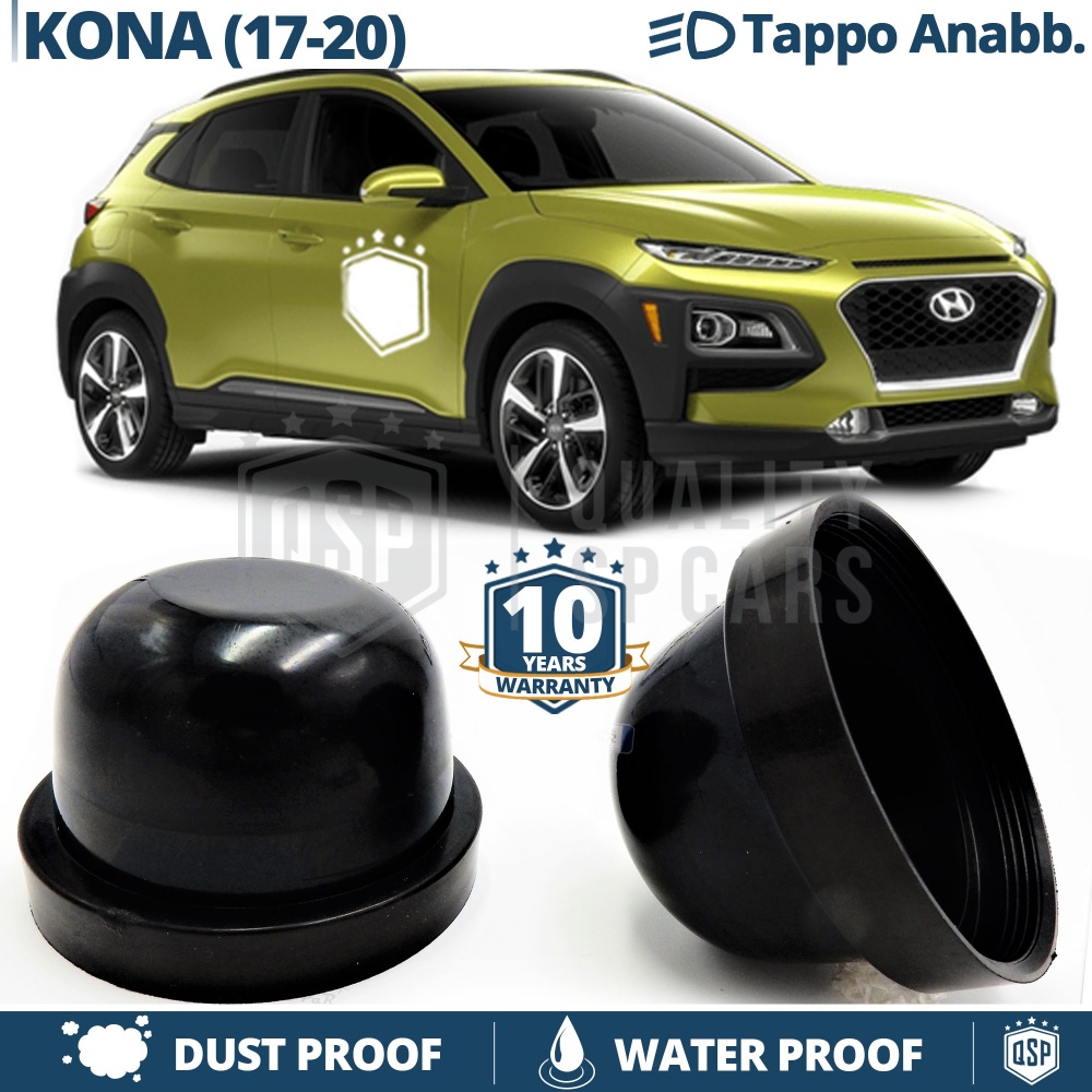 1 TAPÓN GUARDAPOLVO de faro para HYUNDAI KONA (17-20) Cubierta Bombilla para Installación Kit Led Xenon