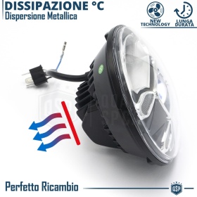 2 Faros LED 7" + Soportes para SUZUKI JIMNY 4 6500K | Luces de Cruce + Carretera + Posición
