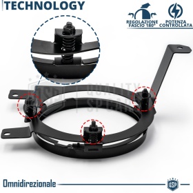 2 Faros LED 7" + Soportes para SUZUKI JIMNY 4 6500K | Luces de Cruce + Carretera + Posición